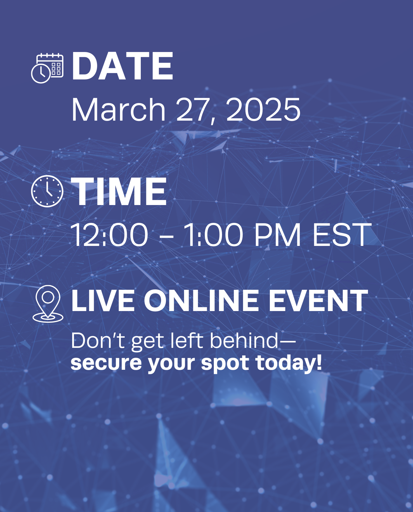 White Blue Bold Futuristic Shapes Webinar Event Poster-1